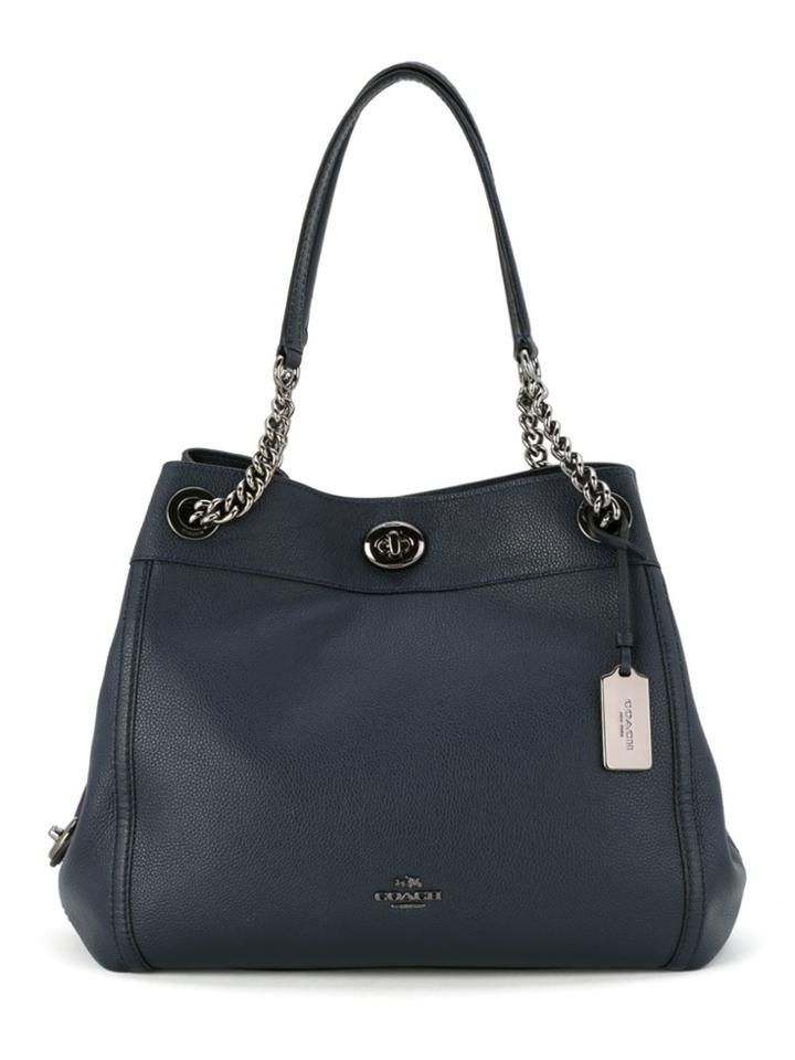 Coach Turnlock Edie Shoulder Bag - Black