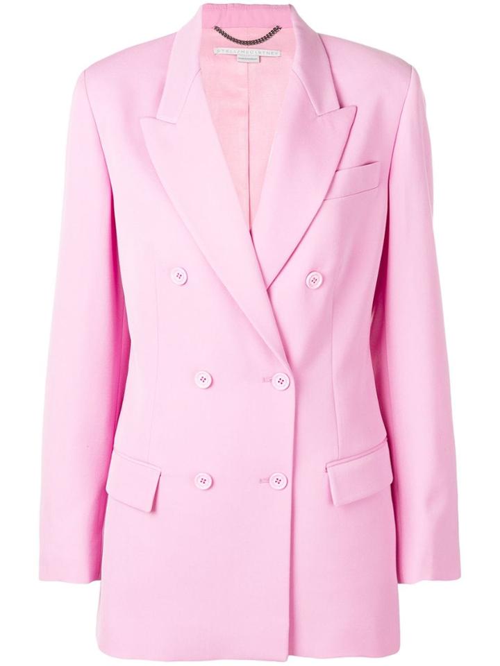 Stella Mccartney Tailored Double Breasted Blazer - Pink