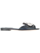 Dolce & Gabbana Embellished Mules - Blue