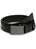 Prada Brushed Leather Belt - Black