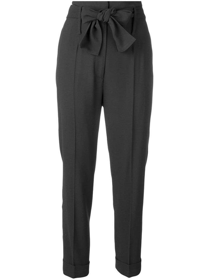Fabiana Filippi Belted High Waist Cigarette Pants - Grey