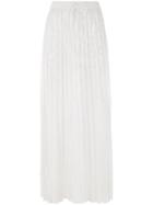 P.a.r.o.s.h. Plotter Micro-pleated Skirt - White