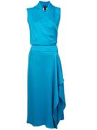 Zero + Maria Cornejo Layered Ruffle Dress - Blue