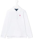Ralph Lauren Kids Logo Polo Shirt, Girl's, Size: 8 Yrs, White