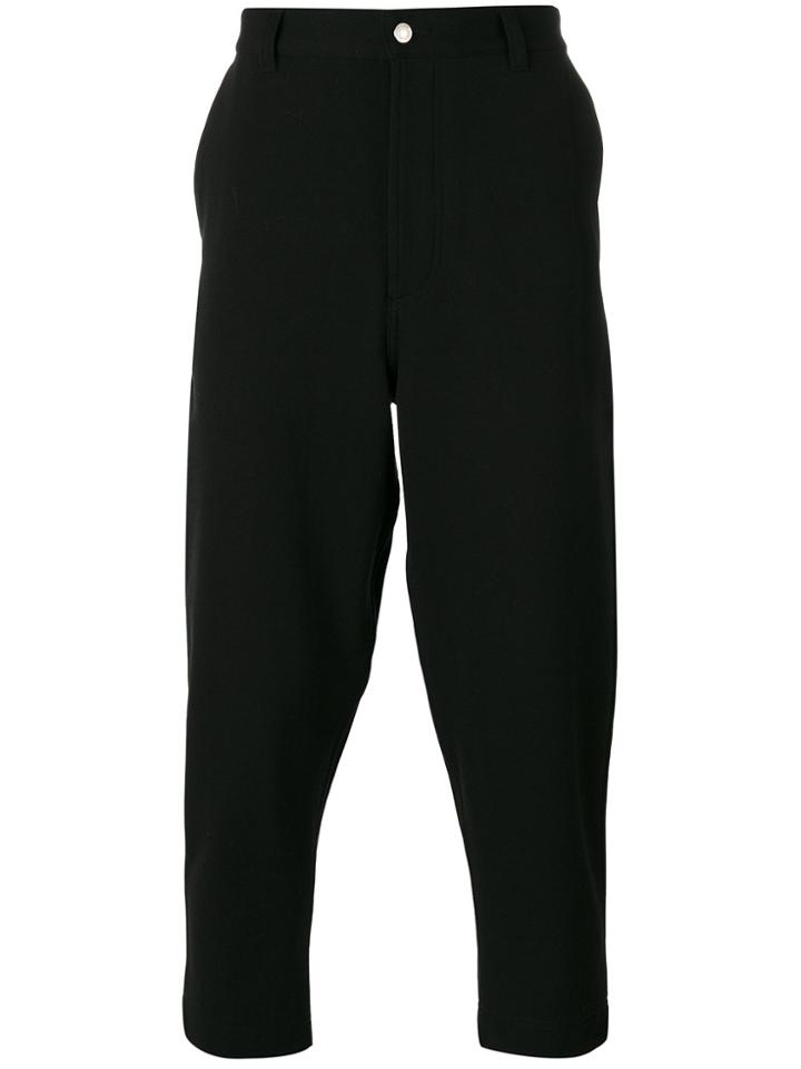 Ami Alexandre Mattiussi Oversized Carrot Fit Trousers - Black