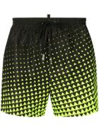 Dsquared2 Geometric Print Swim Shorts - Black
