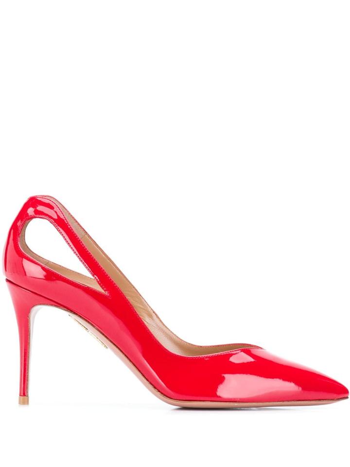 Aquazzura Shiva Pumps - Red