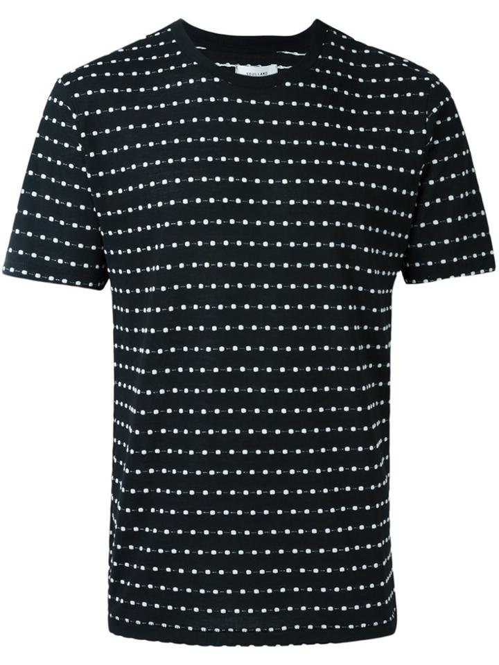 Soulland 'fernell' Jacquard T-shirt - Black