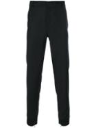 Lanvin - Zipped Cuff Tailored Trousers - Men - Cotton/wool - 50, Black, Cotton/wool