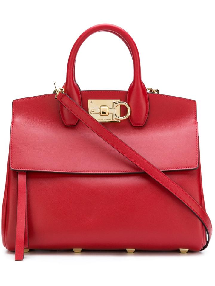 Salvatore Ferragamo Studio Shoulder Bag - Red