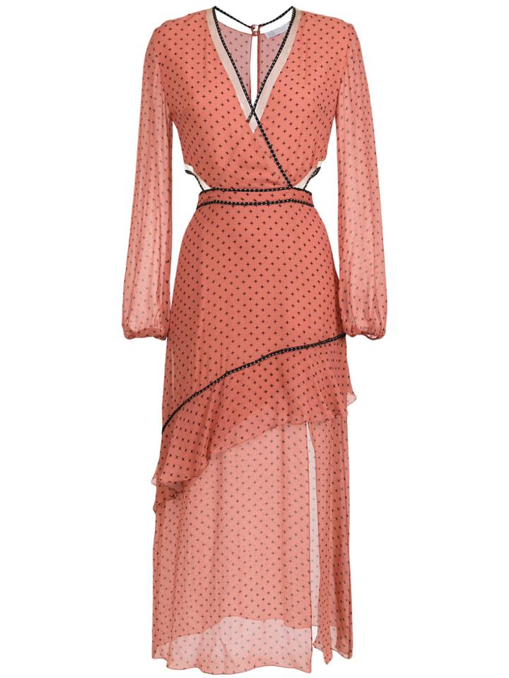 Nk Silk Dress - Pink & Purple