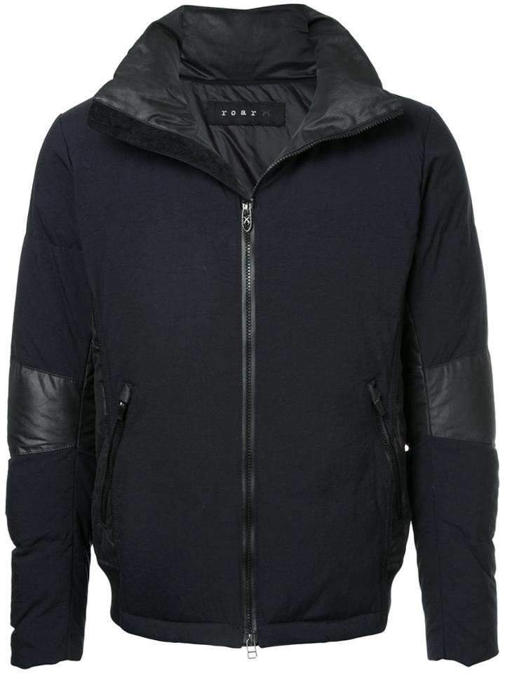 Roar Embellished Zip-up Jacket - Black