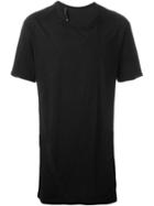 11 By Boris Bidjan Saberi Diagonal Seam Longline T-shirt, Men's, Size: Xs, Black, Cotton