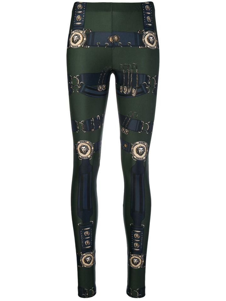 Versus Printed Leggings - Green