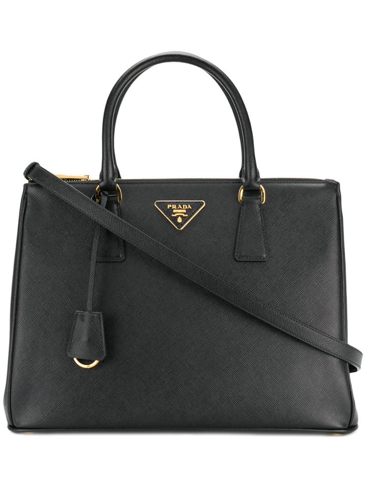 Prada Bibliotheque Large Tote Bag - Black
