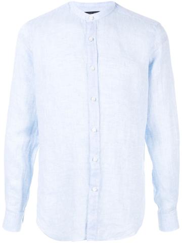 Shanghai Tang Linen Shirt - Blue