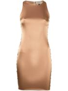 Murmur - Fitted Dress - Women - Silk/polyester/spandex/elastane/acetate - 38, Nude/neutrals, Silk/polyester/spandex/elastane/acetate