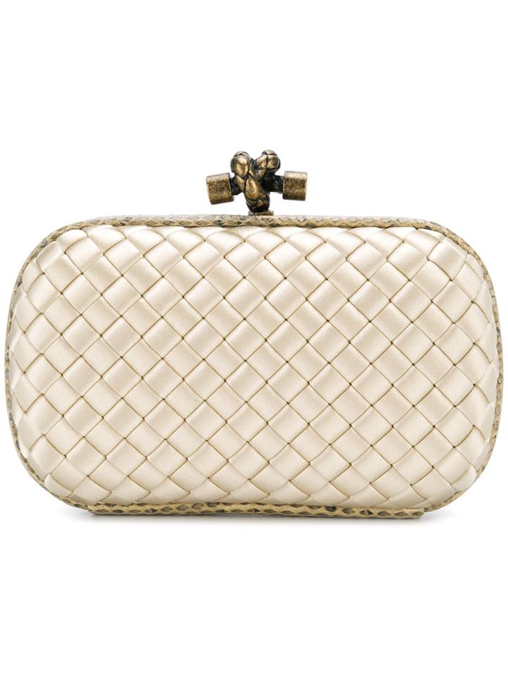 Bottega Veneta Chain Knot Clutch - Nude & Neutrals