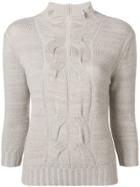 Lorena Antoniazzi Turtleneck Jumper - Nude & Neutrals