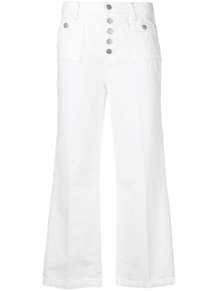 J Brand Joan Cropped Jeans - White