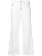 J Brand Joan Cropped Jeans - White