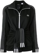 Adidas Originals By Alexander Wang Tie-front Track Jacket - Black