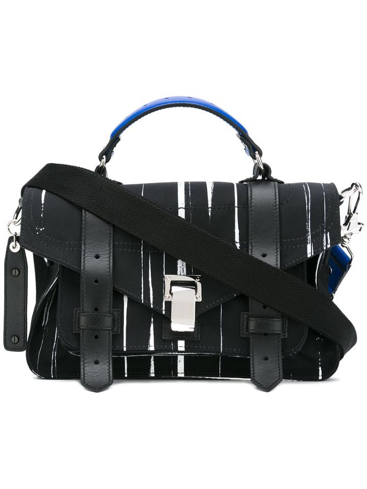 Proenza Schouler Satchel Shoulder Bag, Women's, Black, Calf Leather/cotton