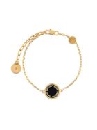 Marc Jacobs Logo Disk Bracelet, Women's, Black