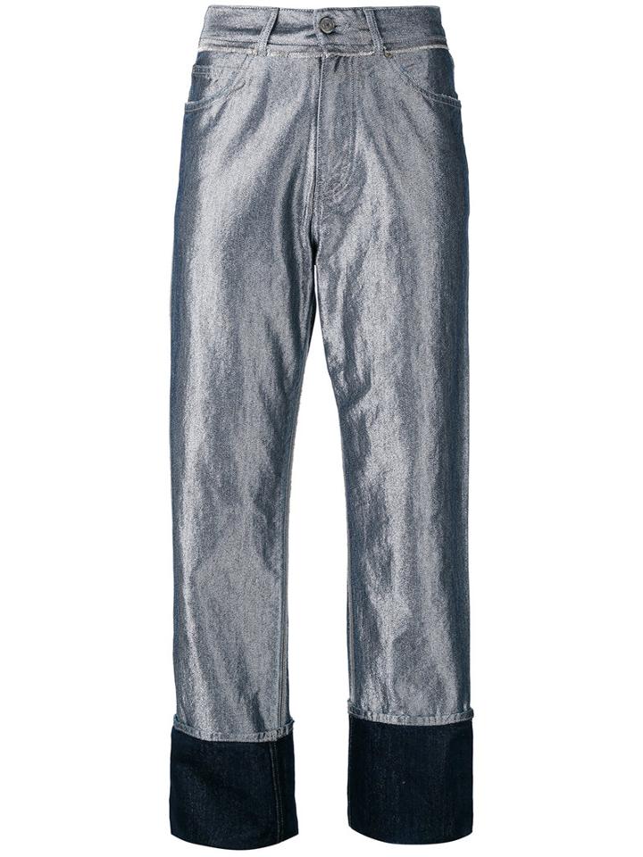 Golden Goose Deluxe Brand - Komo Denim Trousers - Women - Cotton/polyester/viscose - 29, Grey, Cotton/polyester/viscose