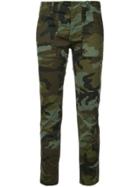 Nili Lotan Cropped Camouflage Print Trousers - Green