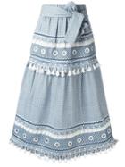 Dodo Bar Or Aviya Skirt, Women's, Size: Small, Blue, Cotton