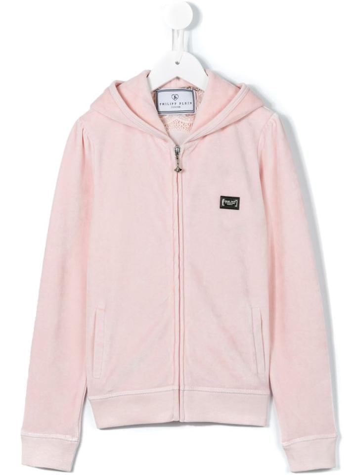 Philipp Plein Kids 'flying Bee' Hoodie, Girl's, Size: 8 Yrs, Pink/purple