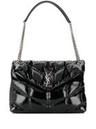 Saint Laurent Medium Loulou Puffer Shoulder Bag - Black
