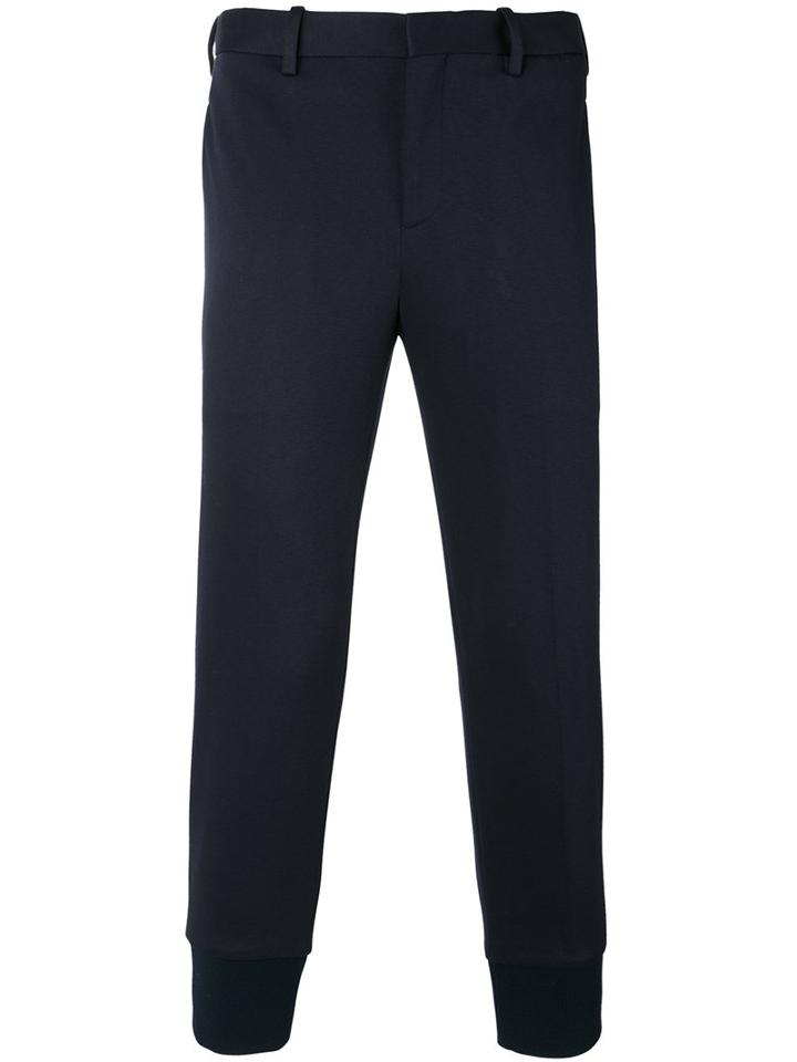 Neil Barrett - Fleur De Thunder Hoodie - Men - Viscose/polyester/elastodiene - 50, Blue, Viscose/polyester/elastodiene