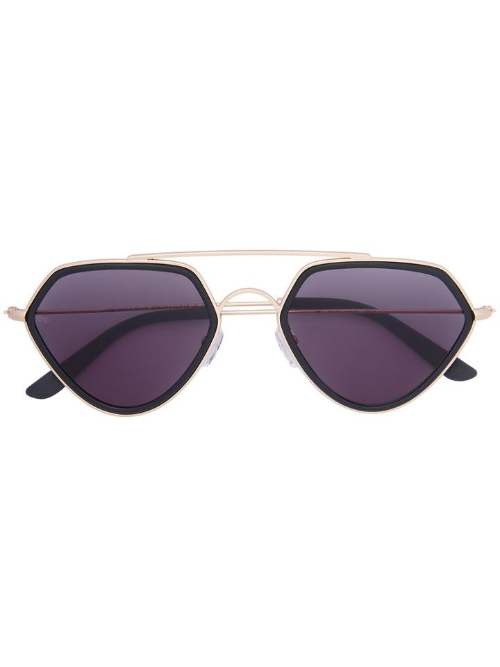 Smoke X Mirrors Geo 2 Sunglasses, Women's, Black, Acetate/stainless Steel