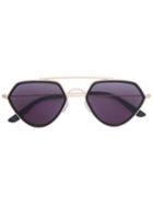 Smoke X Mirrors Geo 2 Sunglasses, Women's, Black, Acetate/stainless Steel