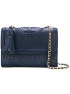 Tory Burch - Fleming Small Convertible Shoulder Bag - Women - Lamb Skin - One Size, Blue, Lamb Skin