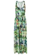 Lygia & Nanny Abstract Print Long Dress, Women's, Size: 44, Brown, Polyester/spandex/elastane