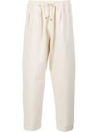 Umit Benan Regular Trousers, Men's, Size: 50, White, Cotton/nylon/virgin Wool