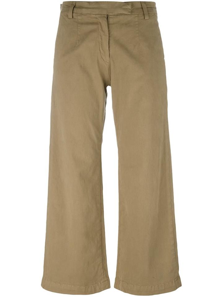 Current/elliott Cropped Wide Leg Trousers