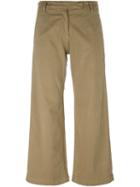 Current/elliott Cropped Wide Leg Trousers