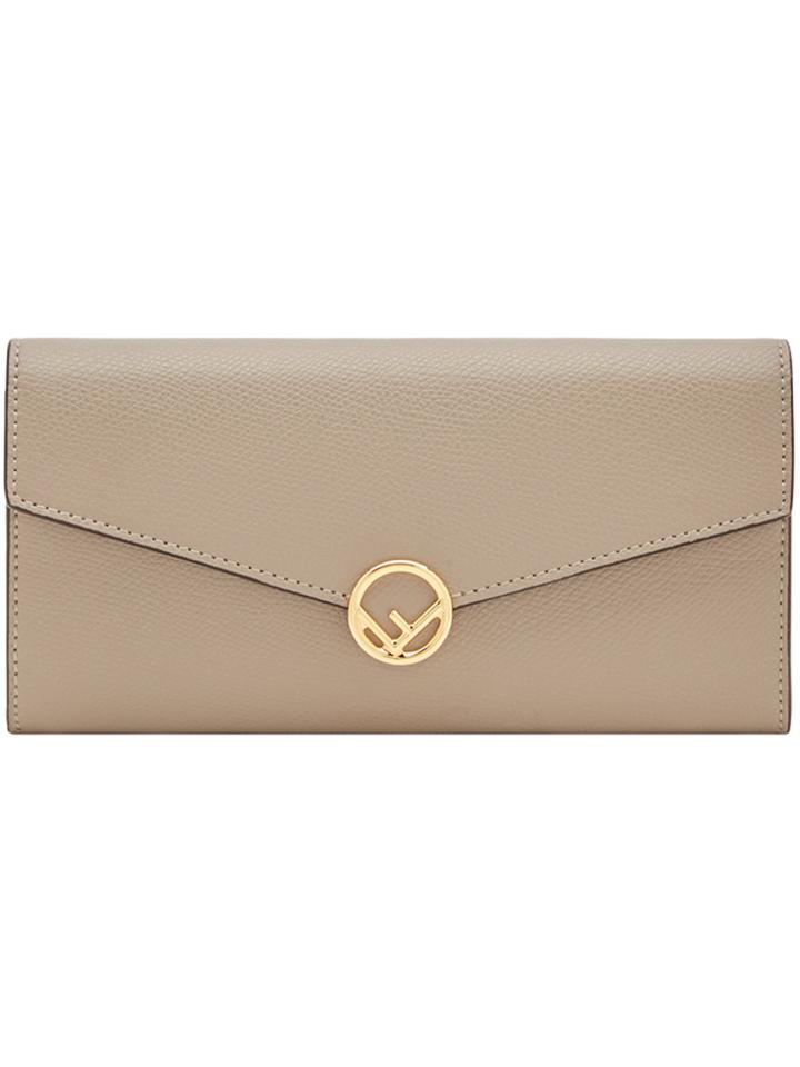 Fendi Logo Flap Purse - Nude & Neutrals