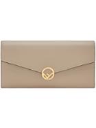 Fendi Logo Flap Purse - Nude & Neutrals