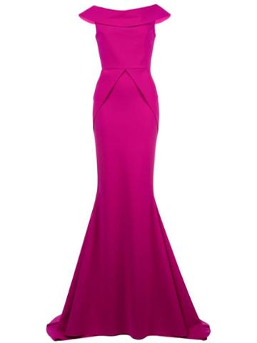 Greta Constantine Saturius Gown - Purple