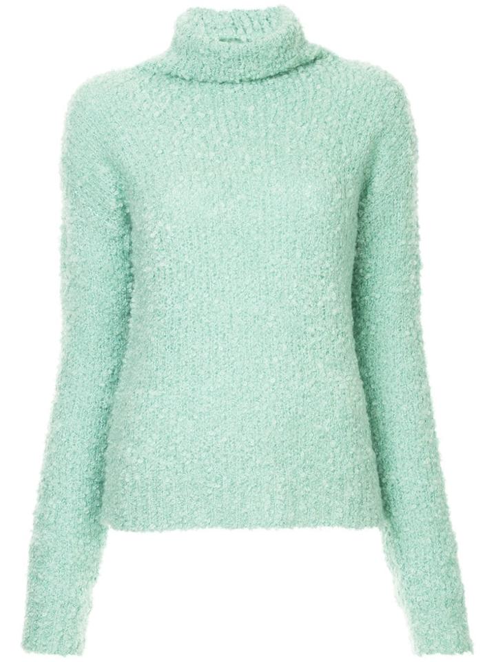 Sies Marjan Fuzzy Knit Turtleneck Jumper - Green