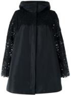 Moncler Gamme Rouge Embroidered Sleeve Raincoat