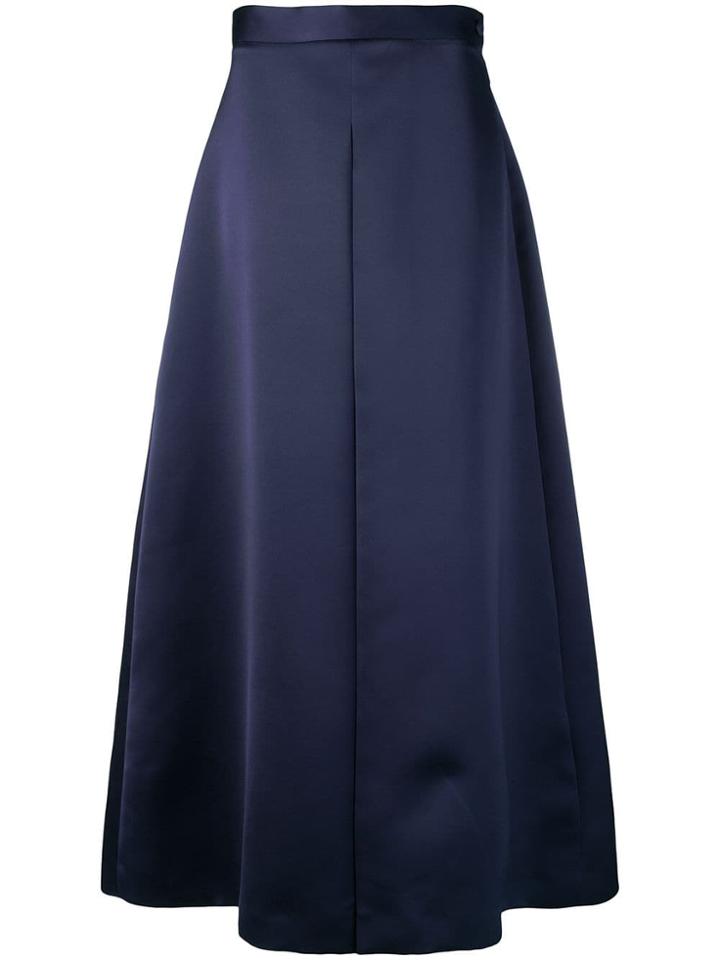 Christopher Kane Satin Wide Leg Trouser - Blue