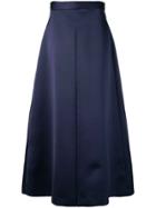 Christopher Kane Satin Wide Leg Trouser - Blue