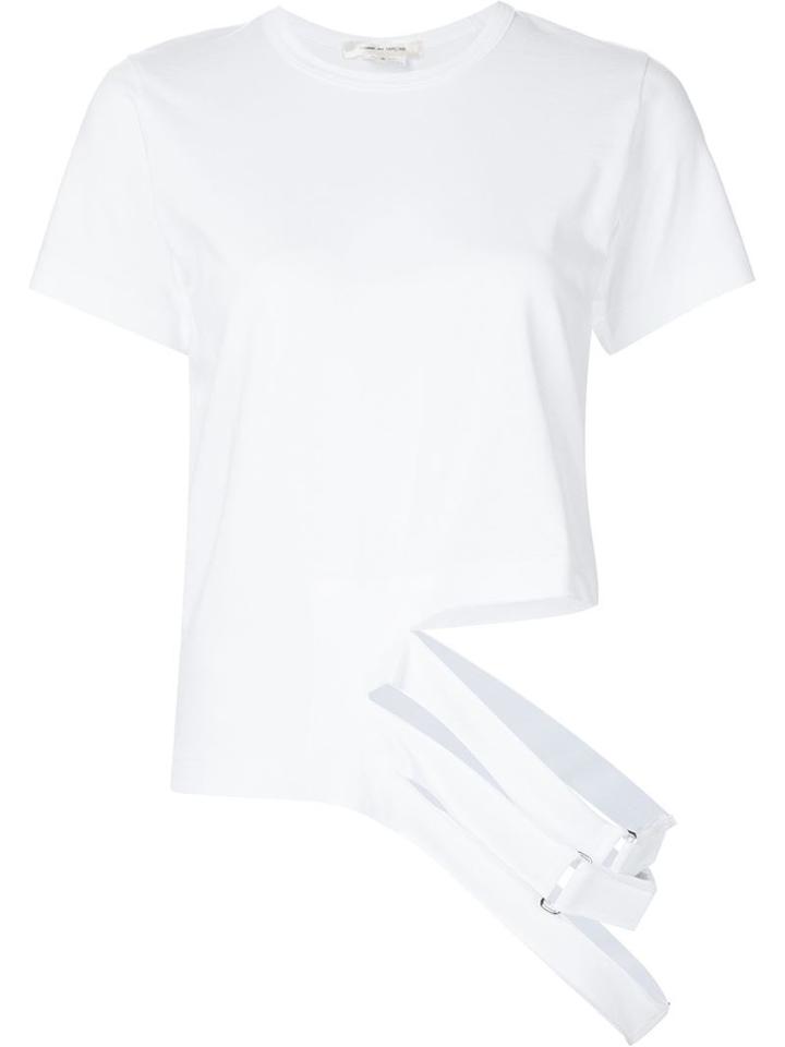 Comme Des Garçons Distressed T-shirt, Women's, Size: L, White, Cotton