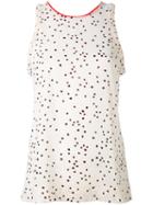 Ps By Paul Smith - Dot Print Top - Women - Silk/polyester/spandex/elastane - 38, Nude/neutrals, Silk/polyester/spandex/elastane